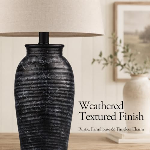 Ceramic Table Lamps Set of 2 for Living Room (2 Count)
