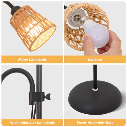 Black Arc Floor Lamps for Bedroom (Black-2)