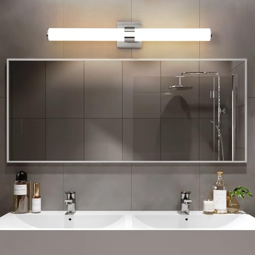 Bathroom Vanity Light Fixtures 31IN Brushed Nickel Bathroom Lights Over Mirror