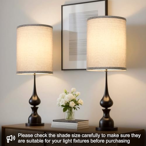 Tall Drum Lamp Shades Set of 2 (2 Count)