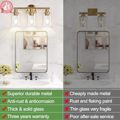 3 Light Bathroom Light Fixtures