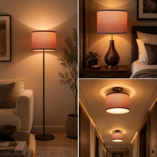 Drum Lampshades Set of 2 (2 Count)