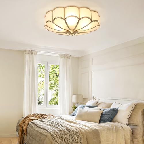 18 Inch Brass Flush Mount Ceiling Light