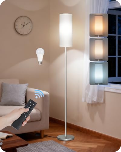 Dimmable Floor Lamps for Living Room with Remote and Foot Switch