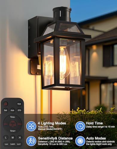 Porch Light with GFCI Outlet and Remote