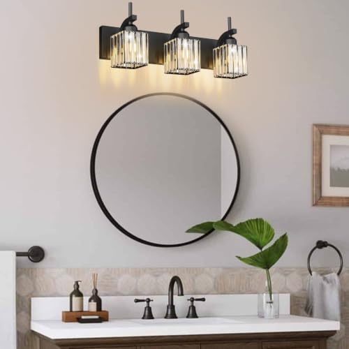 Black Vanity Light (Black / 3-Light)