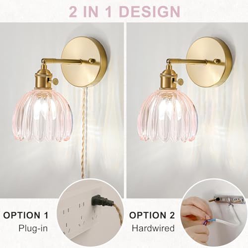 Plug in Wall Sconces Set of 2 (2 Count)