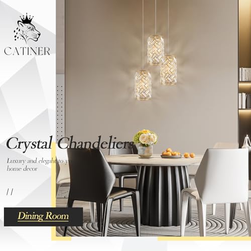 Gold Crystal Pendant Light