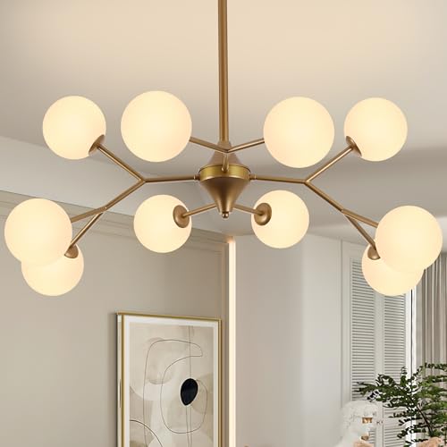 39" Reddsh Sand Gold Sputnik Chandelier 10
