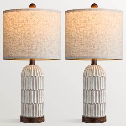 22" Bedside Table Lamps Set of 2