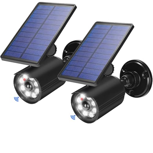 Solar Lights Outdoor Motion Sensor Flood Lights 2000LM IP67 Waterproof Security Spot Lights for Yard Garden Patio 2 Pack (2 Count)