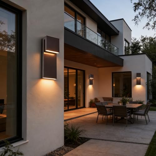Outdoor Light Fixtures Wall Mount Set of Two (2 Count)