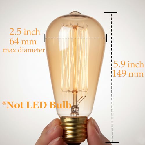 E26 40W Edison Bulbs (4 Count)