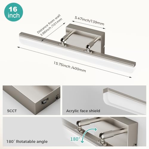 Brushed Nickel Vanity Light