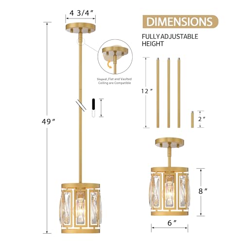Gold Pendant Lights Kitchen Island