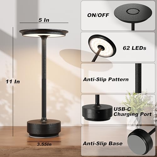 1 Pack Rechargeable Table Lamps Cordless