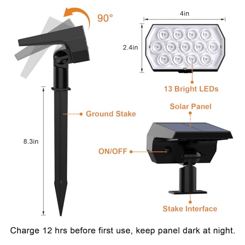 Color Changing Solar Lights Outdoor (6 Count)