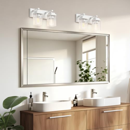 White Bathroom Light Fixtures