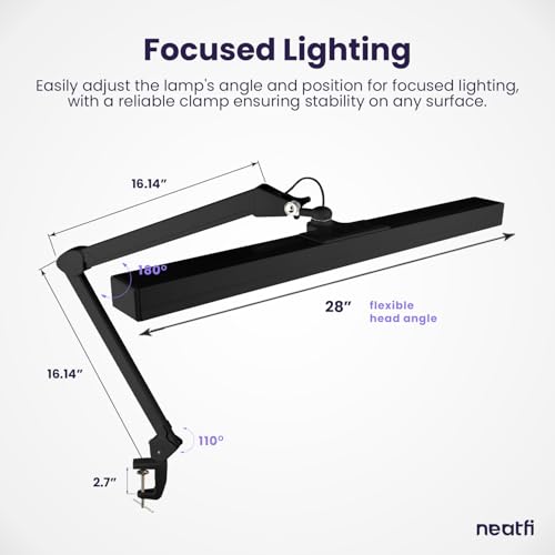 3 000 Lumens Ultra LED Desk Lamp with Clamp