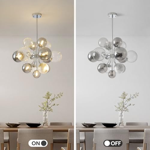Mid Century Bubble Chandelier 8