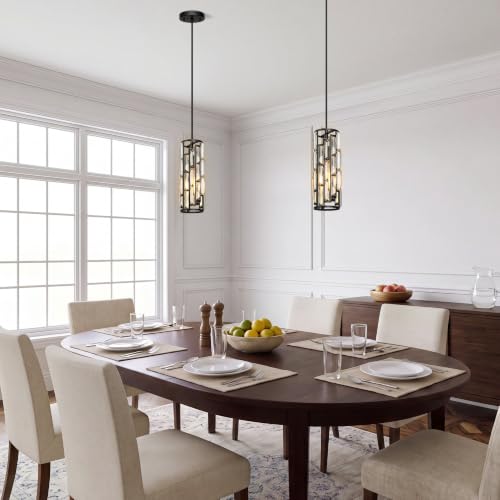 Black Pendant Lights Kitchen Island 2 Pack (2 Count)