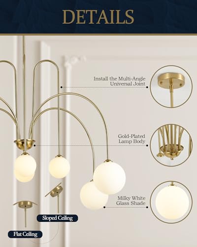 Gold Sputnik Chandelier