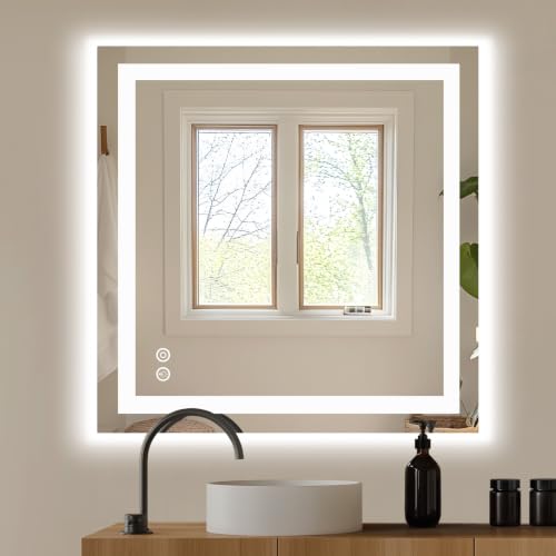 36.1"x36.1" LED Bathroom Mirror
