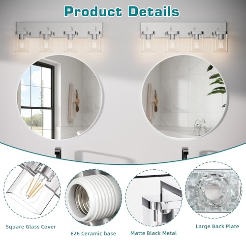Chrome Bathroom Vanity Light
