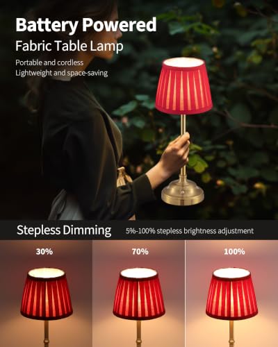 Gold Cordless LED Table Lamps Set of 2 (2 Count)