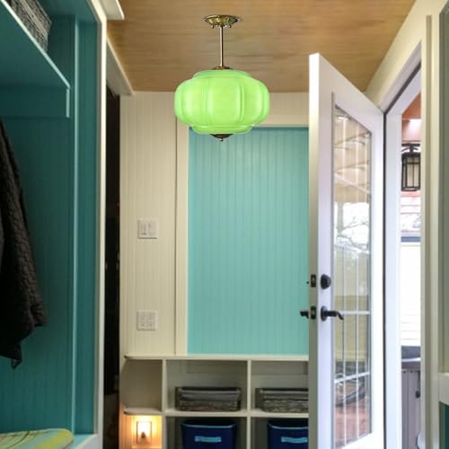 Vintage Milk Glass Ceiling Light