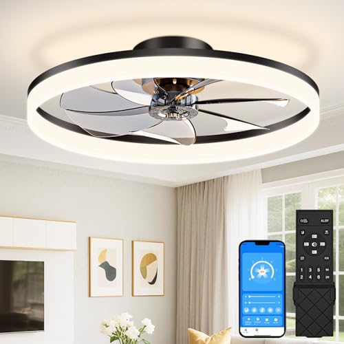 Low Profile Ceiling Fans with Lights and Remote