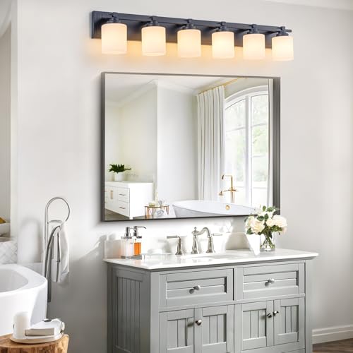 Modern Bathroom Light Fixtures Over Mirror