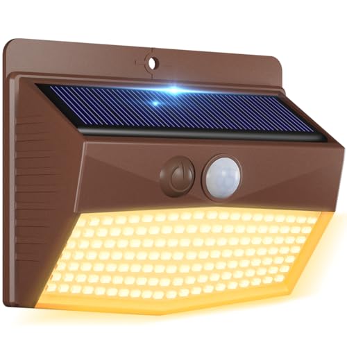 1 Pack Solar Motion Sensor Lights Outdoor Waterproof with 3 Modes
