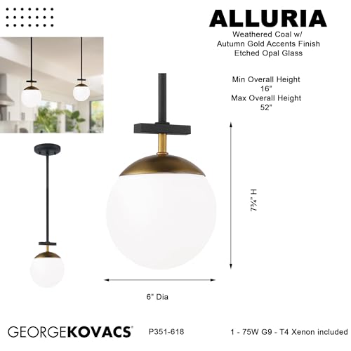 P351 618 Alluria 1 Pendant Light
