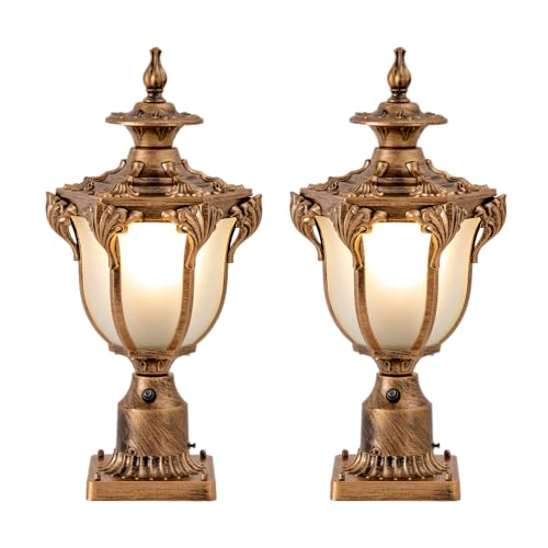 Dusk to Dawn Sensor Outdoor Post Lamp 2 (2 Count)