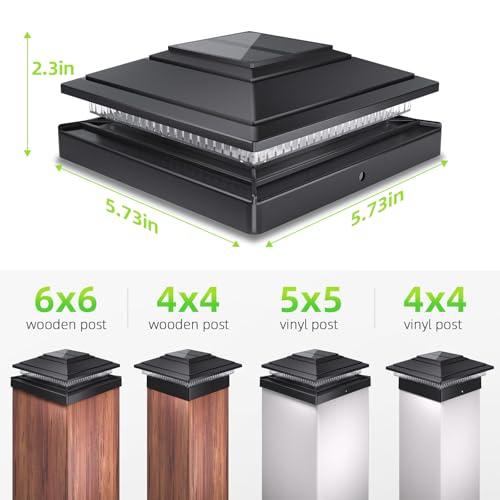 Solar Post Cap Lights 4pack (4 Count)