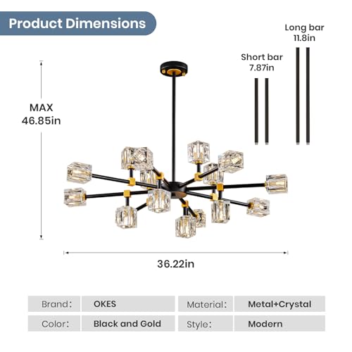 Sputnik Chandeliers with16