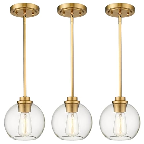 3 Pack Pendant Lights Kitchen Island (3 Count)