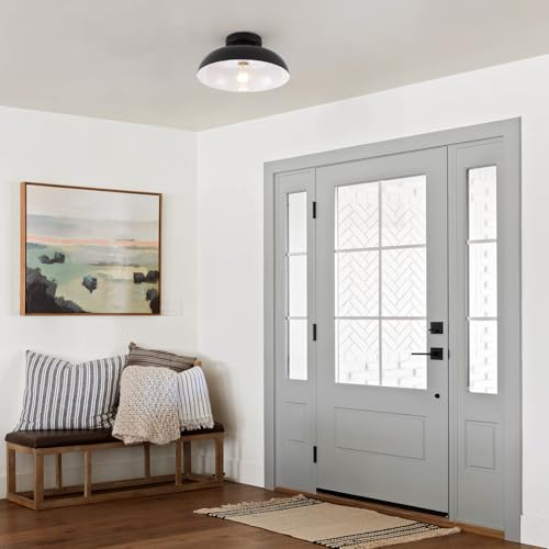 Black Semi Flush Mount Ceiling Lights