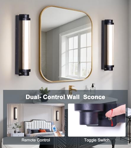 Set of 2 Modern Black Wall Sconces (2 Count)