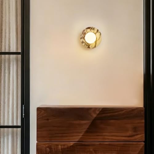 7.9 inch Natural Marble Wall Sconce