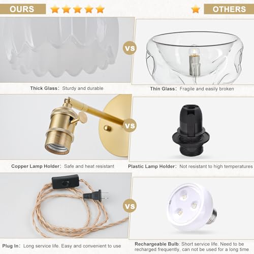 Plug in Wall Sconce