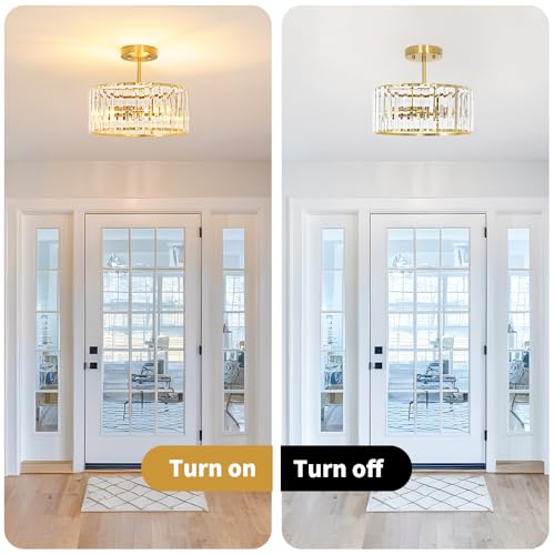 Modern Crystal Ceiling Light