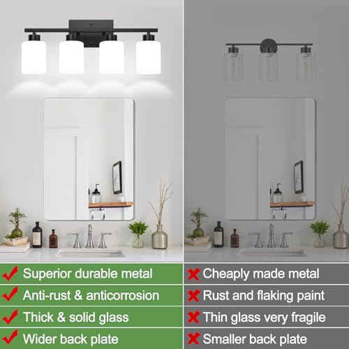 4 Light Bathroom Vanity Light Fixture
