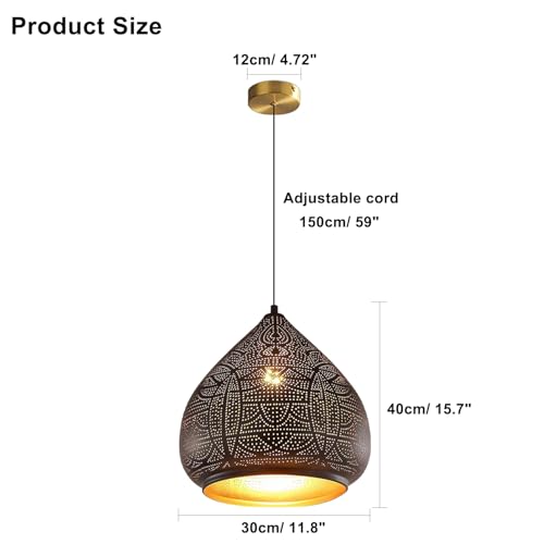 2 Pack Moroccan Pendant Light Fixture 1