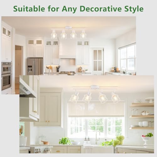 4 Lights Kitchen Light Fixtures Ceiling Mount
