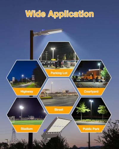 LED Parking Lot Light 300W 42000LM 5000K