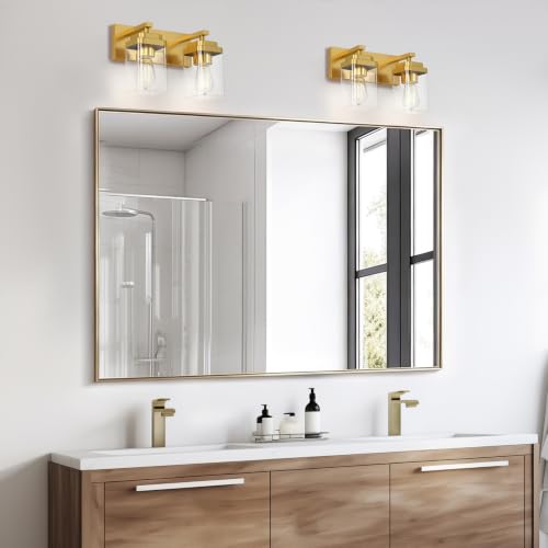 Brushed Gold Bathroom Light Fixtures