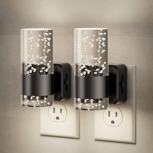 Bubble Night Lights Plug into Wall (2 Count)