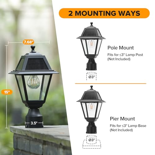 LED Solar Post Light
